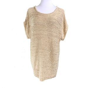 💣I-N-C Gold Size 1X Knit Women's Pullover Sweater
